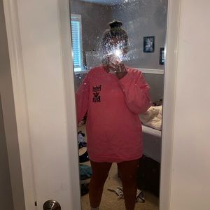 Boys lie hot pink sweatshirt